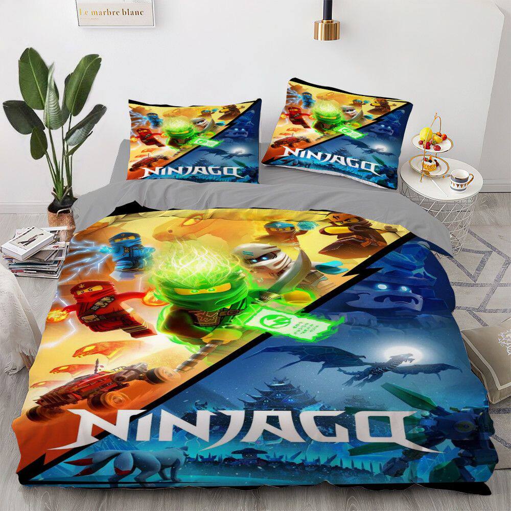 2024幻影忍者床上用品四件套纯棉全棉床单被罩被套水洗棉床笠学生