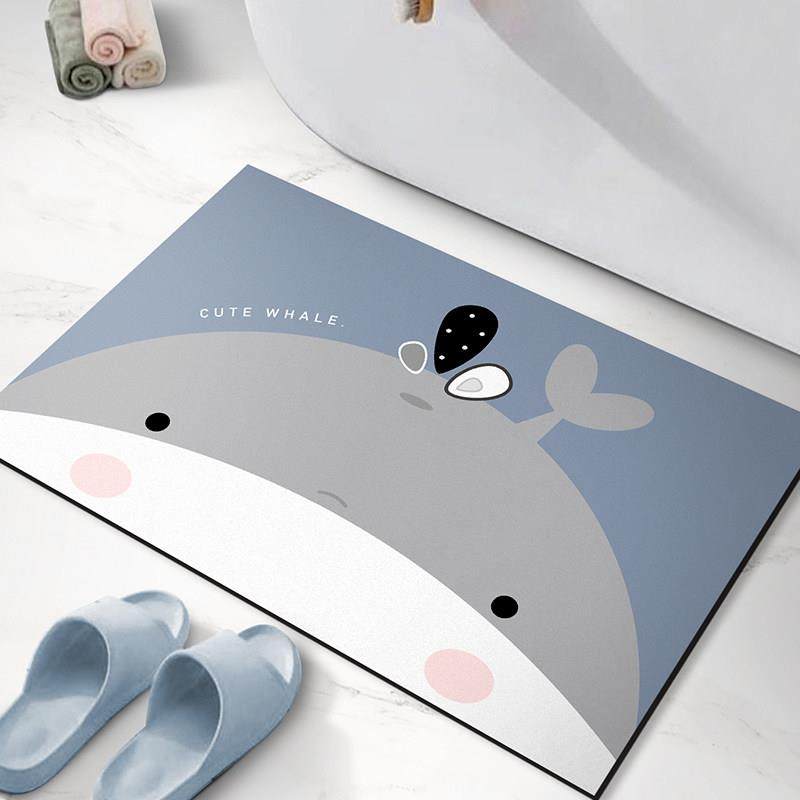 卡通浴室地垫卫生间吸水脚垫家用洗手间门口进门垫子防滑速干地毯,居家布艺,家用脚垫,淘宝优惠券,粉丝福利购,淘宝优惠卷