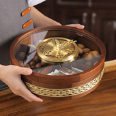 中式 干果盒轻奢高端糖果水果盘客厅精致家用2025新款 高颜值收纳盒