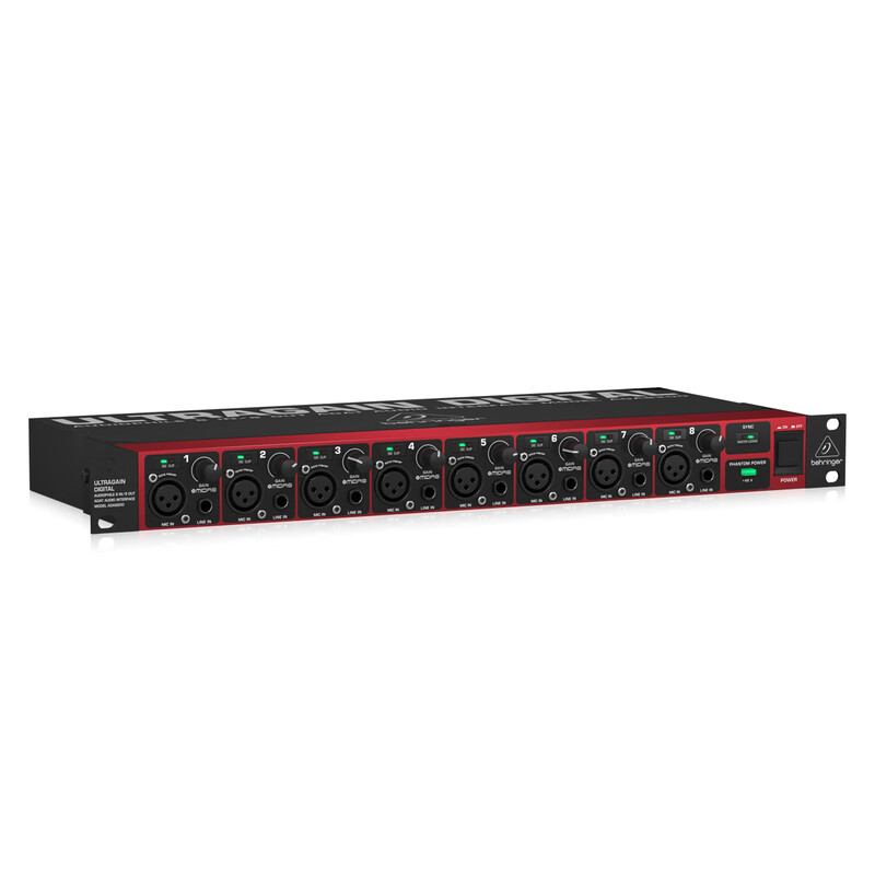 百灵达/BEHRINGER ADA8200 数字模拟ADAT转换器/8路八路通道话放