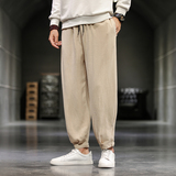 风新款九分裤男休闲裤新中式裤子宽松大码221-6-H25-P45，男装休闲裤，星座221-6