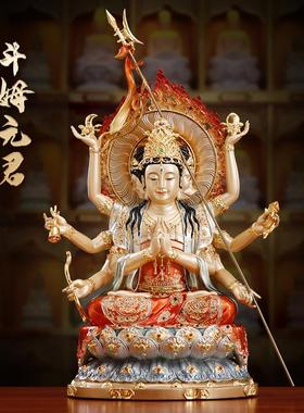 客厅供奉摆件斗姥家用纯铜