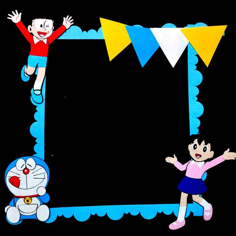 幼儿园环创主题哆啦 a梦不织布墙贴叮当蓝猫机器猫环境布置材料包