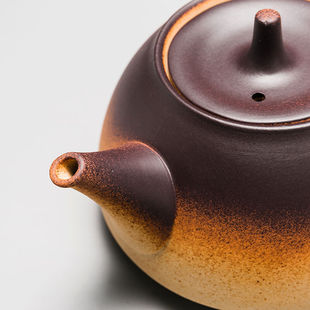 容山堂粗陶普洱煮茶壶电陶炉功夫茶具套装 新品 烧水壶泡黑茶壶侧把