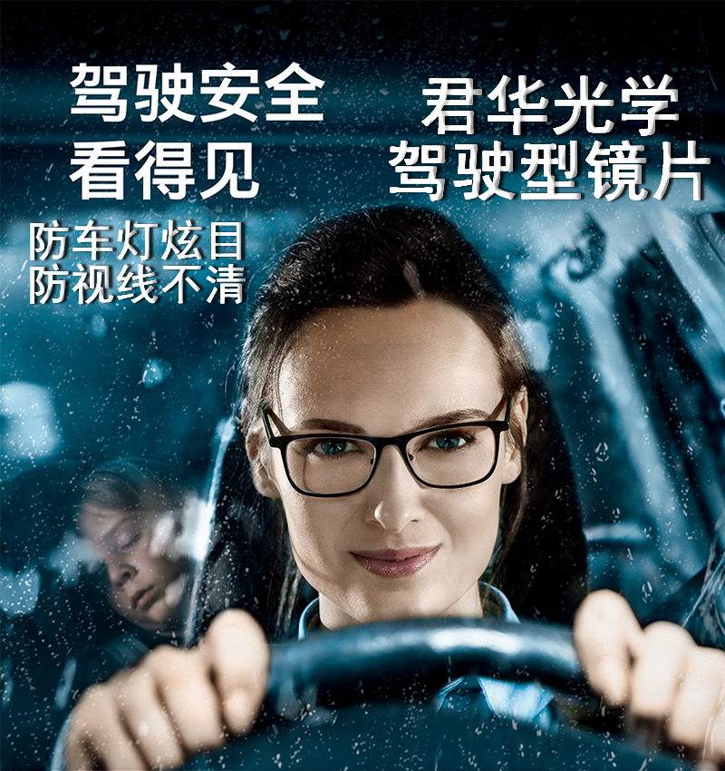 超薄眼镜片君华光学防炫光防伪