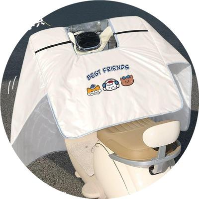 夏季电动车冰丝防晒挡风被