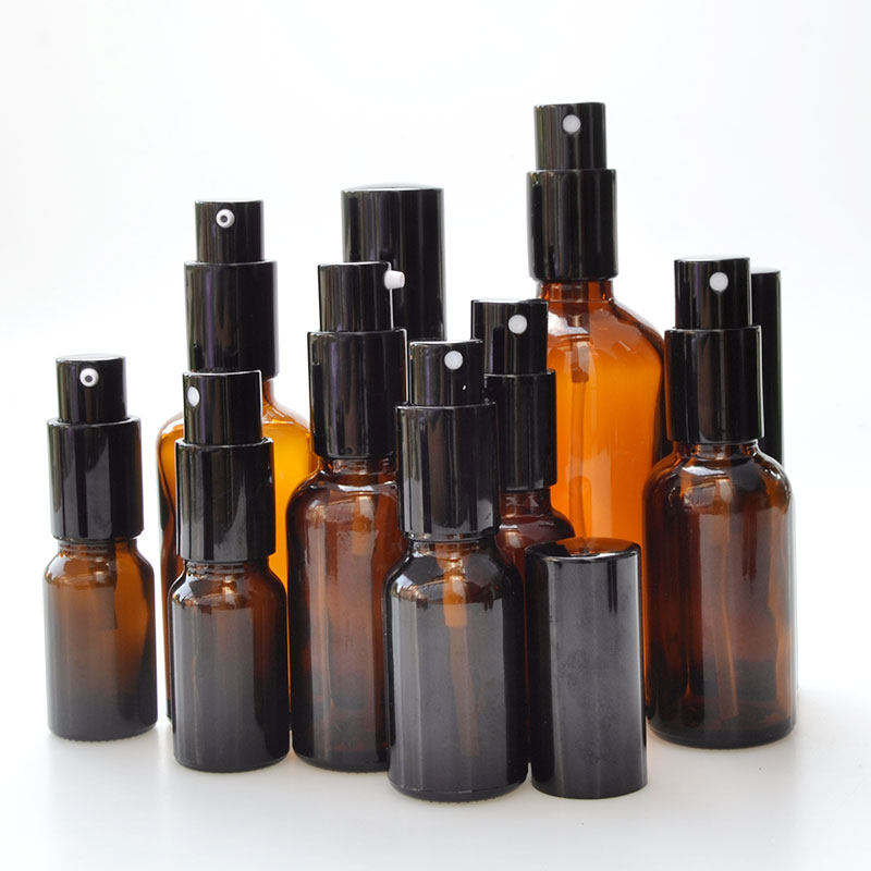 精油细雾茶色爽肤水玻璃乳液瓶