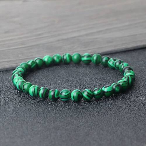 New 17/19/21cm Colorful Malachite Elastic Bracelet Women