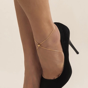 Ingemark Simple Adjustable Snake Bone Chain Anklet