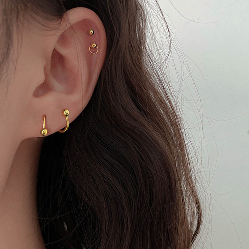 Spiral earrings female sterling silver design earrings 2021