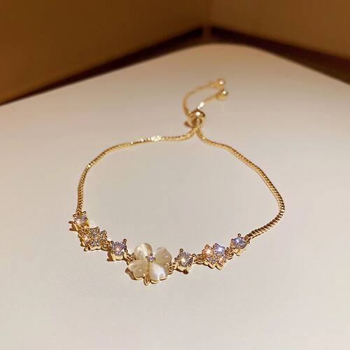 Opal Clover Adjustable Bracelet For Women New Fashion