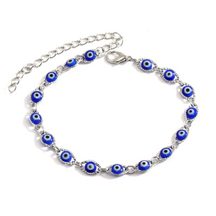 Blue Evil Eye Bracelet Beads Men Women Charm Amulet