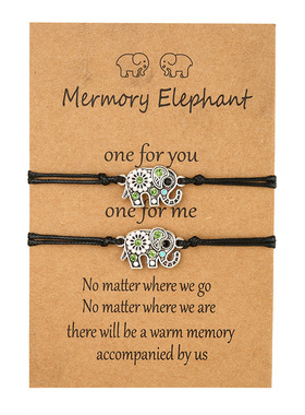 2022 Charm Bracelet For Friendship Couples 2pcs/set Volcanic