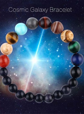 8 Planets Universe Planet Bracelet Men Women Natural Stone