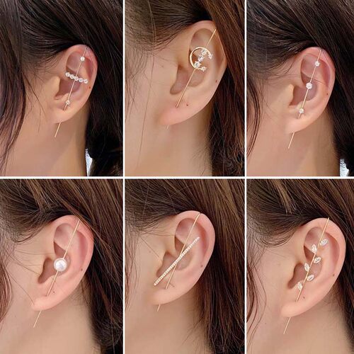 New Ear Wrap Crawler Hook Earring for Women Korean Style