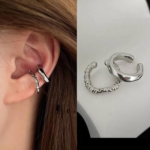 Punk Irregular Geometric Ear Cuff Earrings for Women