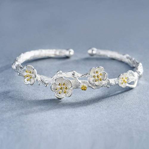 Sterling Silver Simple Personality Retro Female Fashion