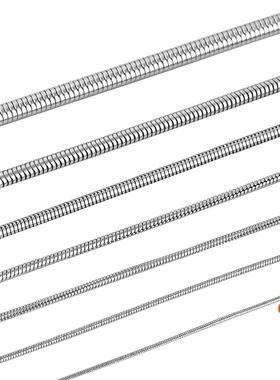 1 piece Stainless steel Round Snake Chain Pendant Necklace