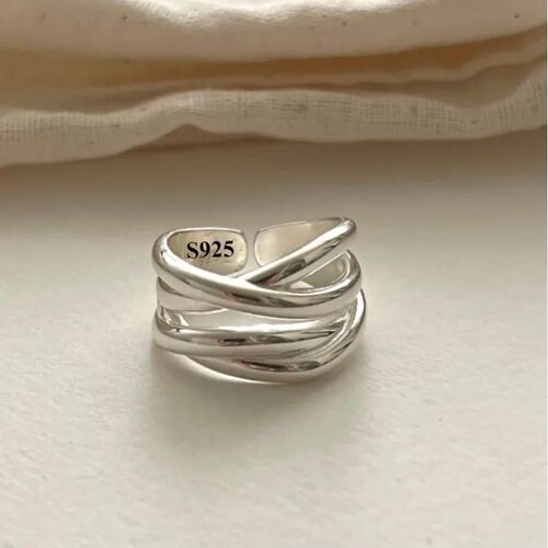 Sterling Silver Rings for Women Couple Minimalist Handmade