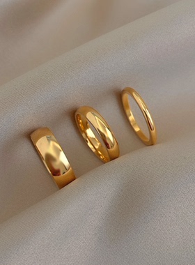 2mm 4mm 6mm Stainless Steel 18K Gold Plated Silver Color