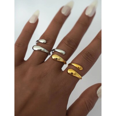 Chic Unique Stainless Steel Unusual Ring Water Resistant