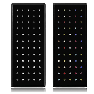 60pcs Stainless Steel Crystal Nose Ring Set Women Surgical