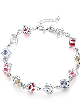 925 Stamp silver bracelets women lady wedding gift Jewelry