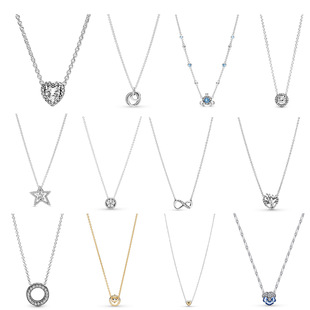 Fashion Chunky Infinity Knot Pendant Necklace 925 Silver