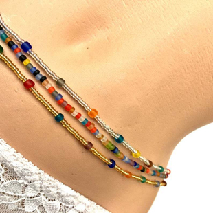 Vintage Aesthetic Belly 3Pcs Handmade Sexy Chain Beads Set