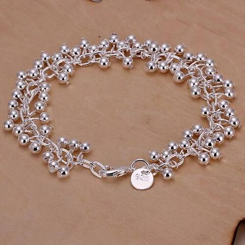 Silver Color Bracelets Charms Bead Chain Fashion Cute Nice
