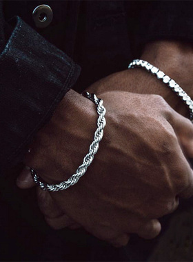 Hip Hop Width 3/4MM Stainless Steel Short Rope Chain