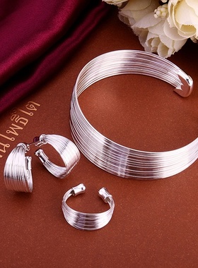 925 silver color high-quality for women lady chain open