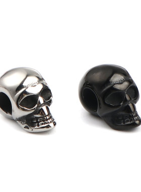 1PC Stainless Steel Halloween Skull Beads For Jewelry