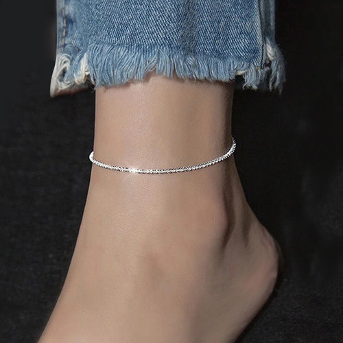 316 l stainless steel  women chain anklet jewelry Shiny