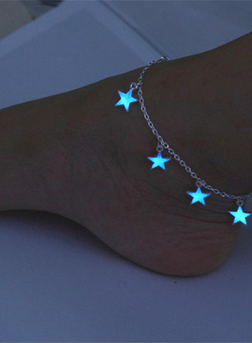 Vintage Luminous Beach Anklet For Women Glow In The Dark