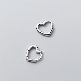 Piercing Heart Stud Earrings for Women Femme Wedding Party