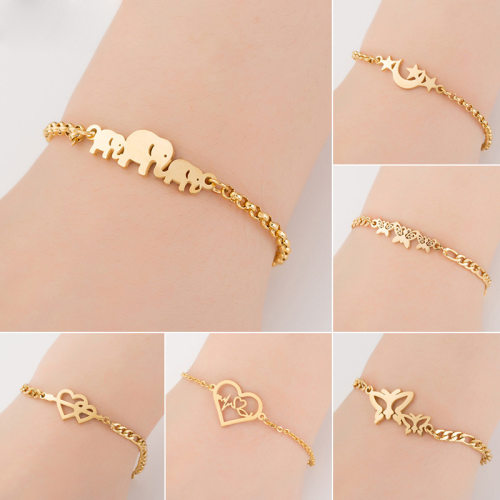 Eryday Jewellery Butterfly Charm Bracelet Femme Wedding Gif