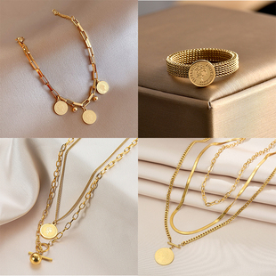 2023 Stainless Steel Romantic Portrait Fashion Jewelry Set