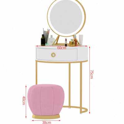 High-end Northern Europe dresser ins Simplicity modern golden Iron art Paint Mini Small apartment girl student bedroomin the Residential furniture , Tables , Dressing/Desk  category - from Buy2taobao.com to provide professional Taobao agent buy service