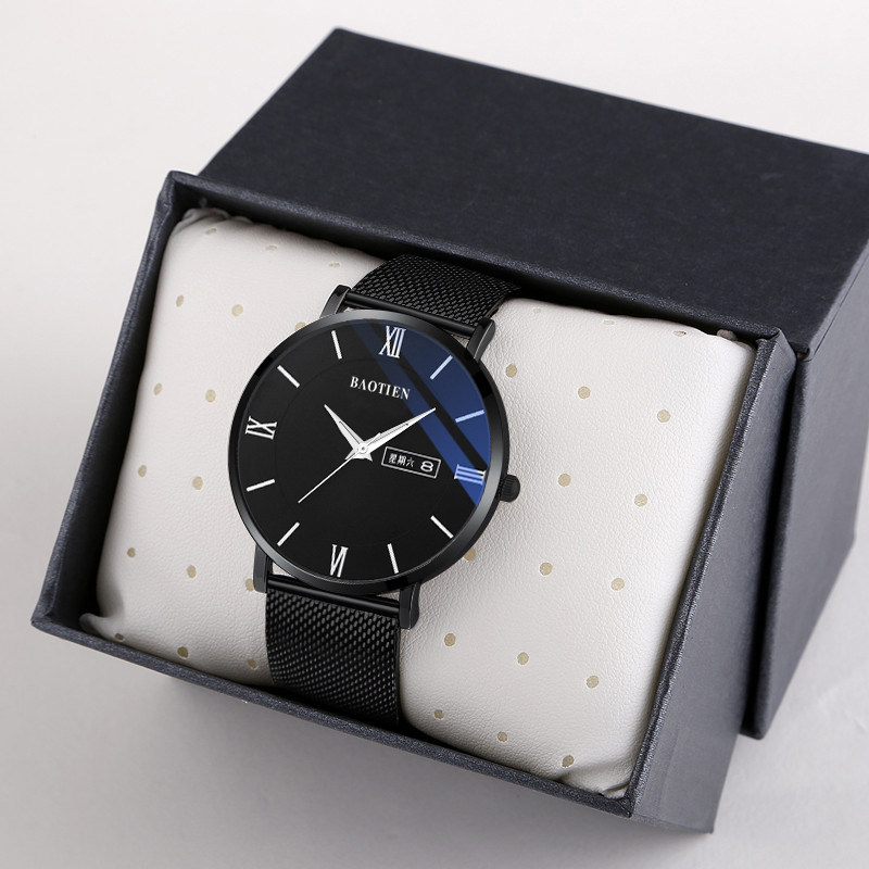 刻字进口机芯手表男女防水概念韩版潮流学生石英防水情侣手表一对