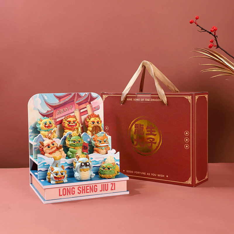 中式龙生九子雪弗板展