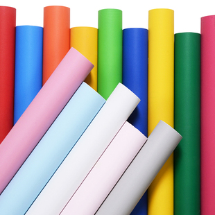 10米超大防水自粘墙纸纯红色壁纸pvc贴画卧室温馨背景墙装饰墙贴