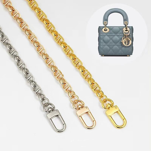 适合于lady min戴妃包三格包链条斜跨单肩配件单买替换肩带包链子