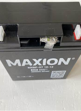 MAXION蓄电池 MXBP-OT 18-12 AGM 12V-18AH/20HR 免维护铅酸电池