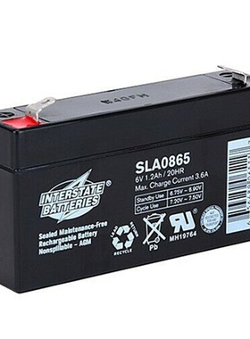 INTERSTATE BATTERIES SLA0865 6V1.2/20HR免维护可充电蓄电池