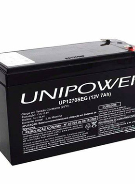 UNIPOWER蓄电池 UP1270SEG 12V7AH 免维护可充电电池