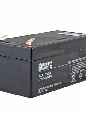 BATTERY MART蓄电池 SLA-12V3-4 12V3.5AH 20HR 免维护可充电电池