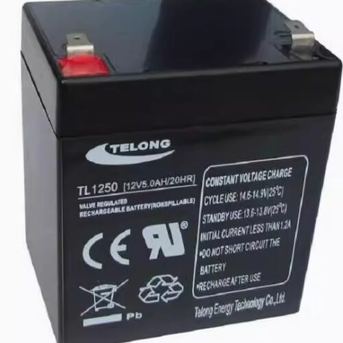TELONG天龙王TL1245蓄电池12V5.0AH众海火灾报警电源消防卷帘门