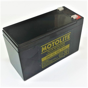 MOTOLITE蓄电池 OM7-12 12V7AH 免维护可充电电池