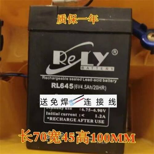 RELY蓄电池RL6456V4.5AH/20HR电